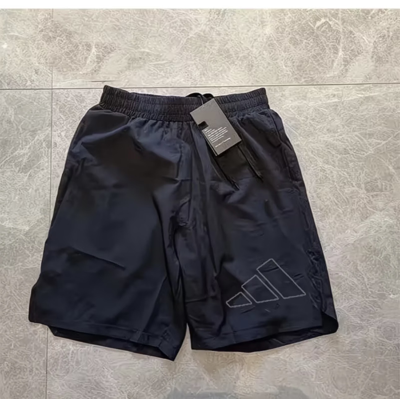 Short de sport adidas Performance Noir - Logo Outline 3 Barres