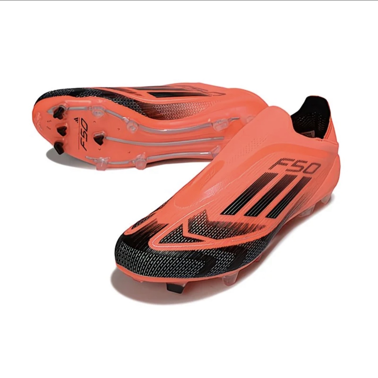 Adidas F50 Elite - Crampons Sans Lacets Ultra-Légers Orange Fluo