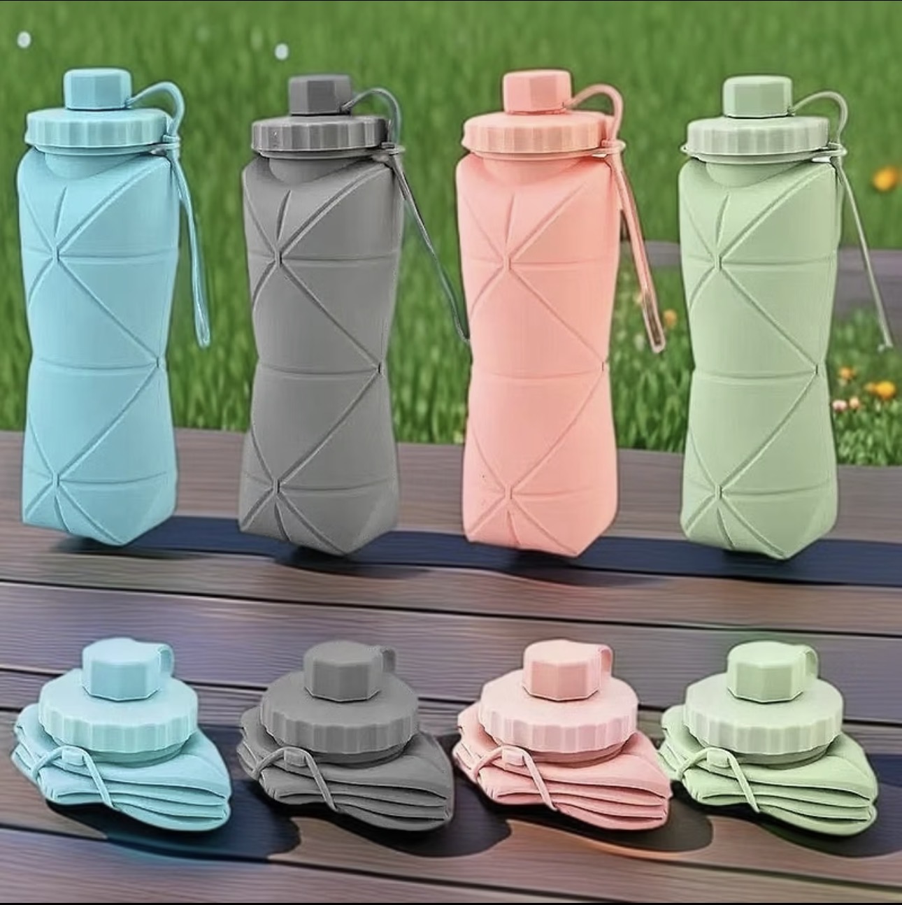 Gourde pliable silicone 600ml
