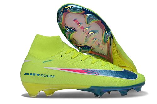 Bottines Nike Air Zoom Mercurial Superfly IIX Elite FG — jaune fluo