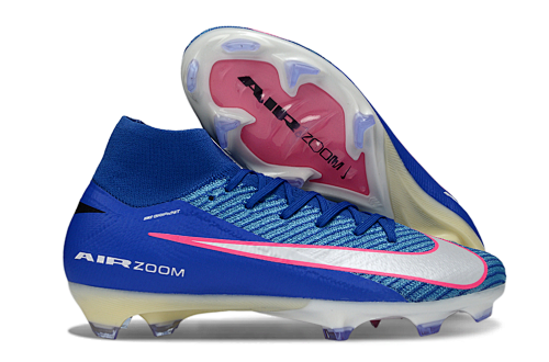 Bottines Nike Air Zoom Mercurial Superfly IIX Elite FG — bleu / blanc