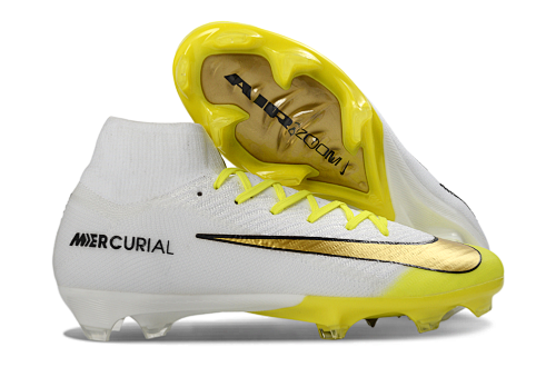 Bottines Nike Air Zoom Mercurial Superfly IIX Elite FG — blanc / noir