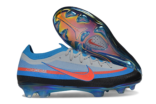Bottines Nike Air Zoom Mercurial Superfly XI Elite FG — bleu / blanc